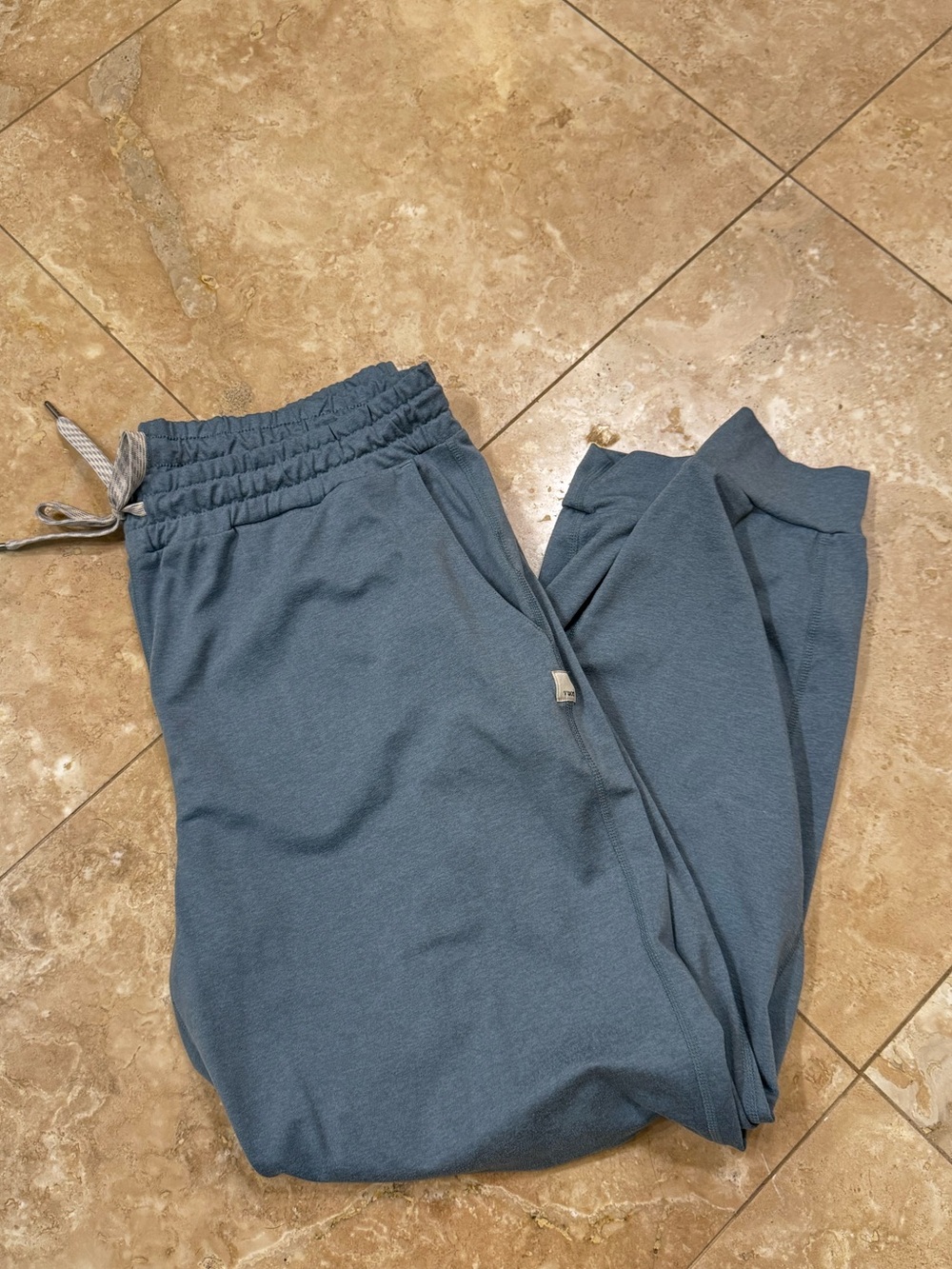 Vuori Heathers Blue Drawstring Jogger Pants